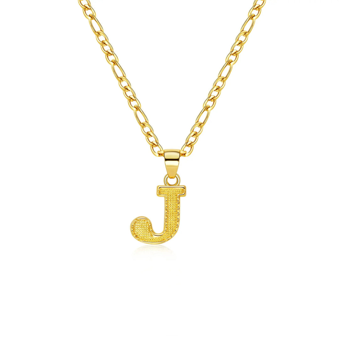 26 Letter Pendant Titanium Steel Necklace
