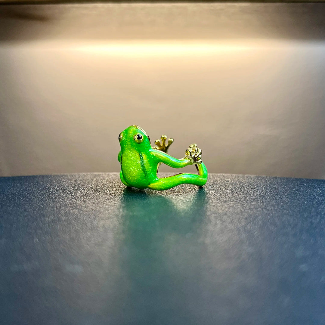 Lucky Frog Animal Wrap Ring For Women