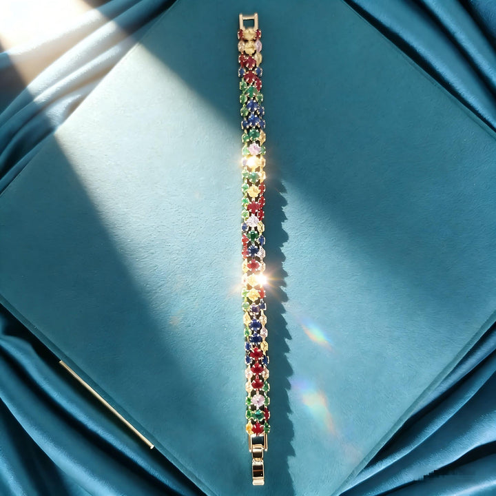 Bohemian Geometric Zirconia Bracelet