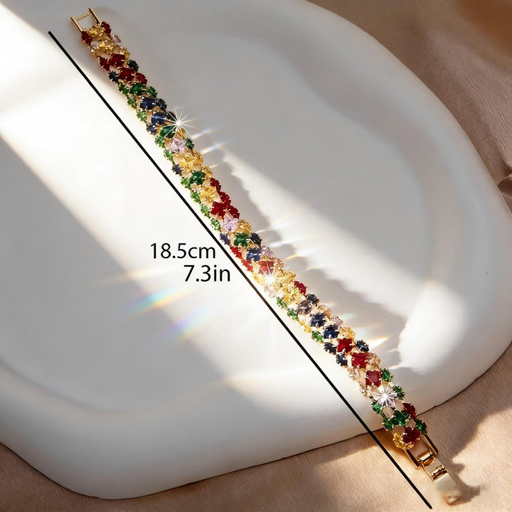 Bohemian Geometric Zirconia Bracelet