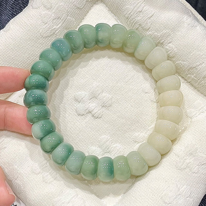 Natural Stone Bead Bracelet Calming Style