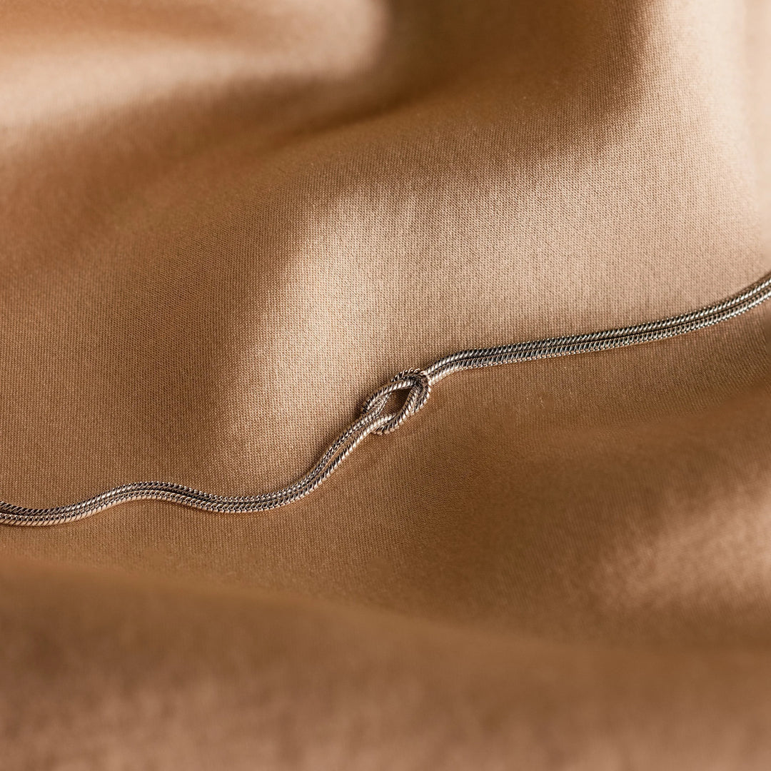 Double Strand Knot Snake Chain Bracelet