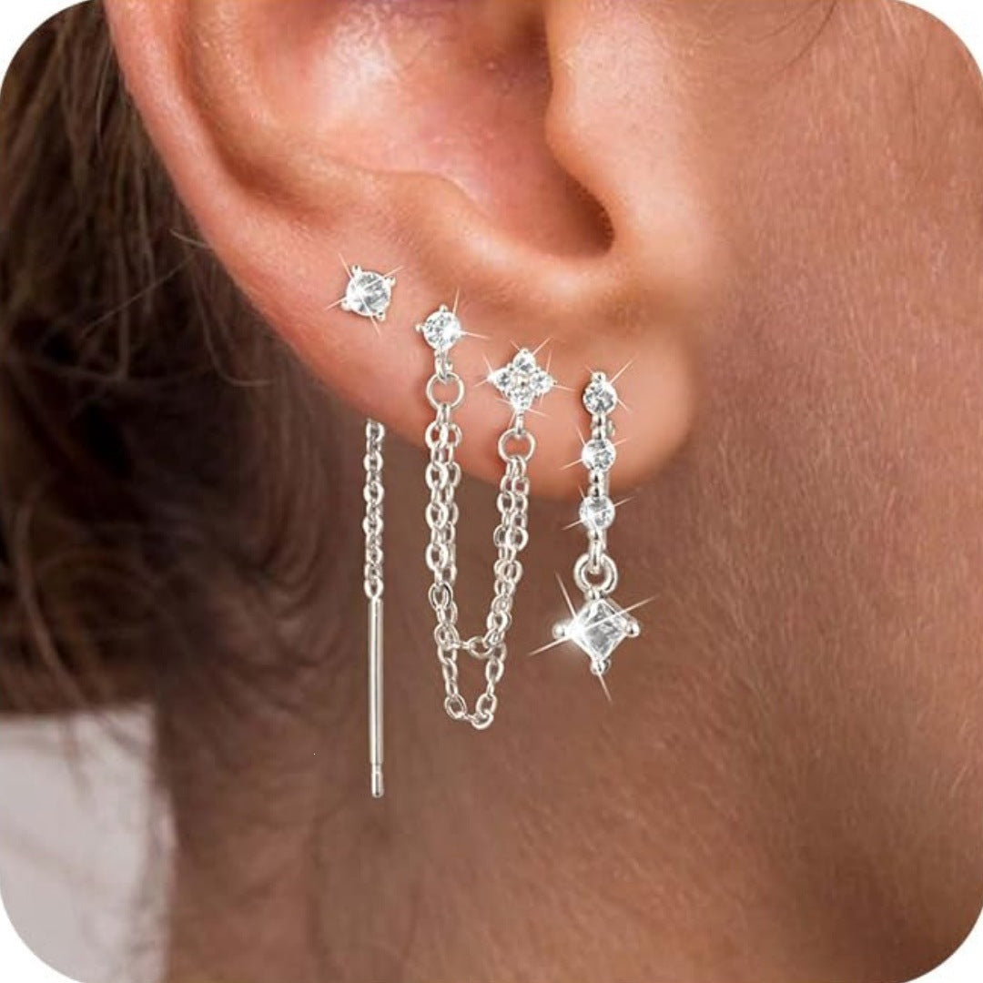 Luxury Gold Earring Stack Set