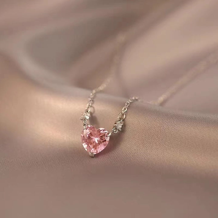 Radiant Heart Crystal Pendant Necklace