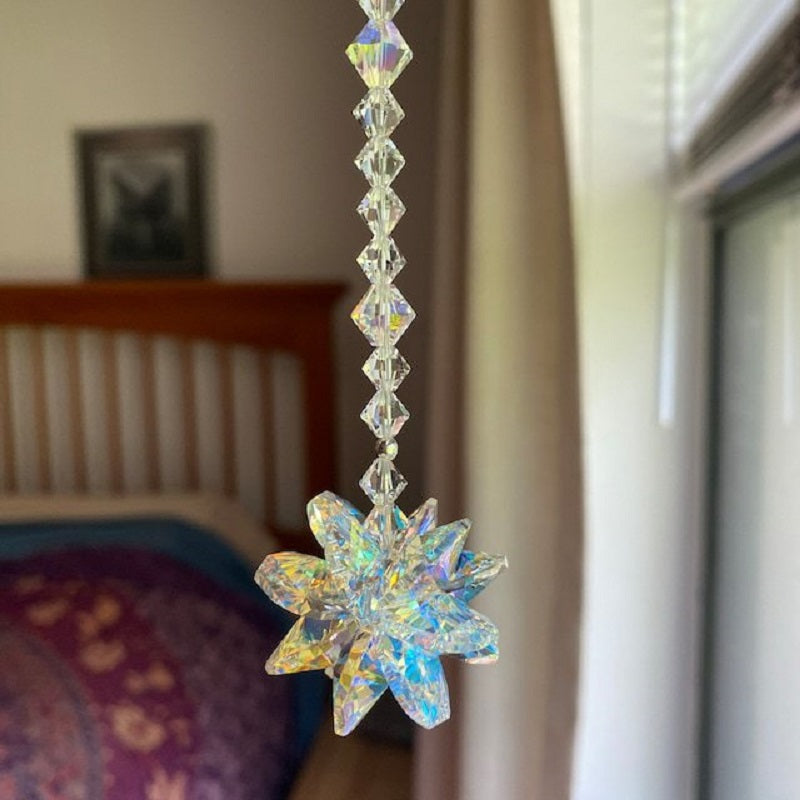 Iridescent Snowflake Suncatcher