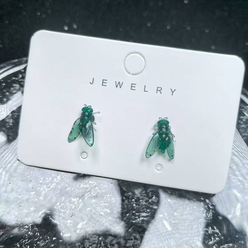 Fly Stud Earrings Unique Statement Jewelry