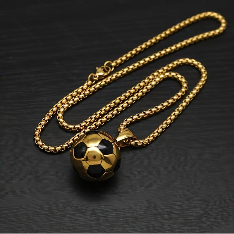 Soccer Ball Pendant Necklace