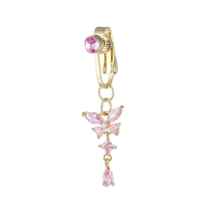 Butterfly Clip On Belly Ring