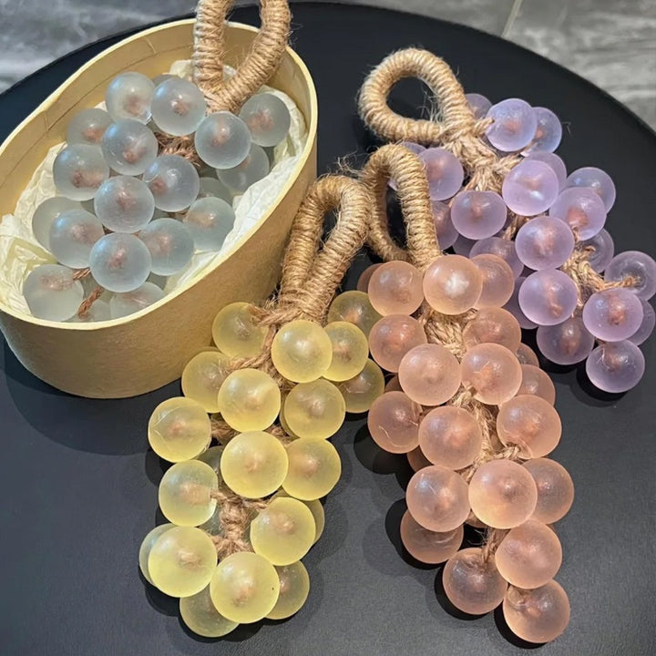 Crystal Grape Soap String – Handmade Moisturizing Grape-Shaped Soap for Bathroom Décor &amp; Daily Cleansing