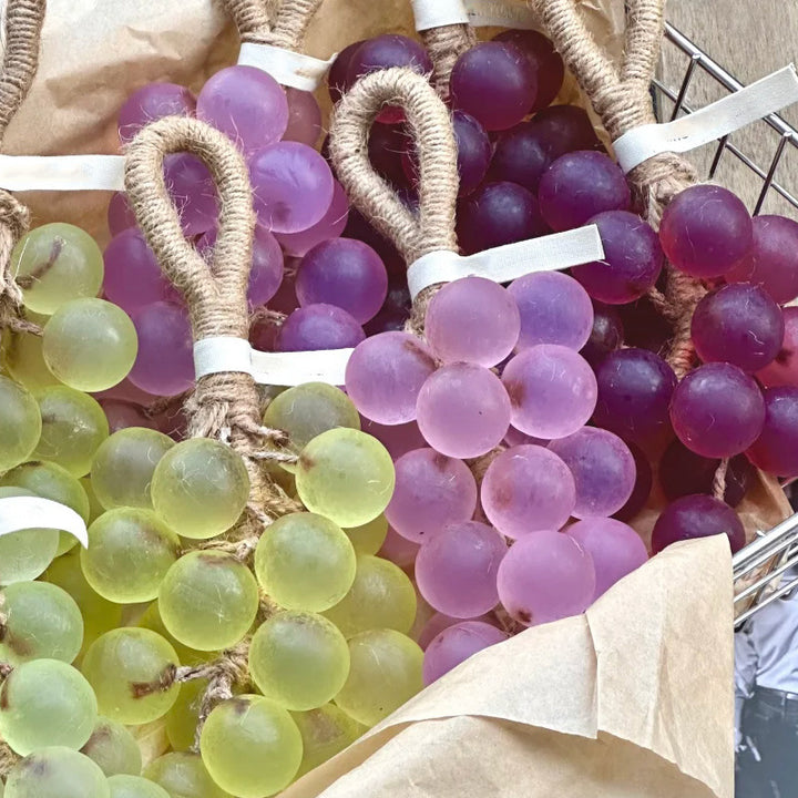 Crystal Grape Soap String – Handmade Moisturizing Grape-Shaped Soap for Bathroom Décor &amp; Daily Cleansing