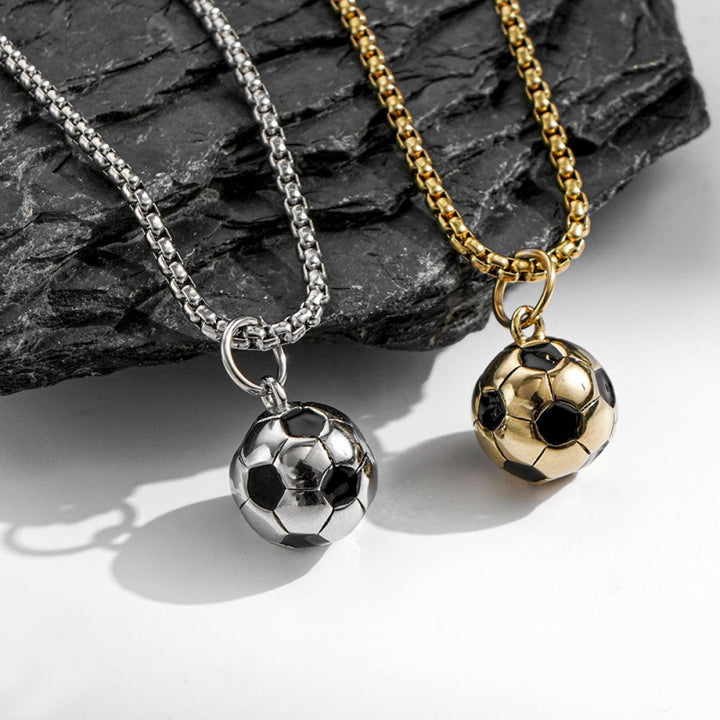 Soccer Ball Pendant Necklace