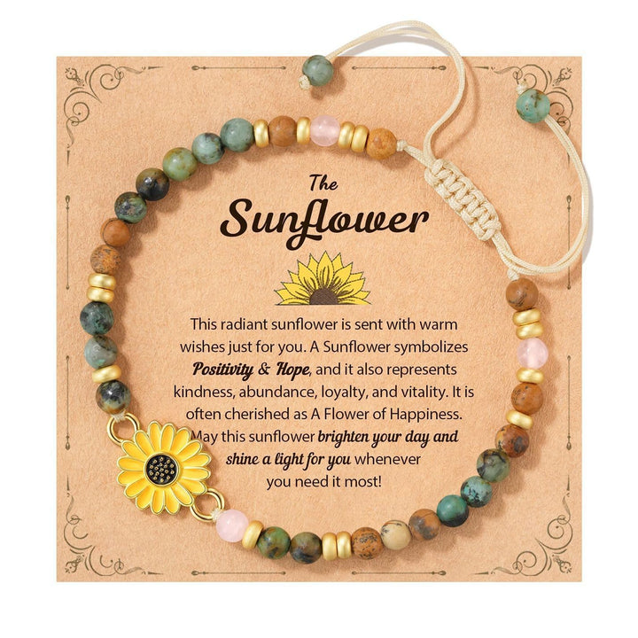 Sunflower Bead Bracelet for Women