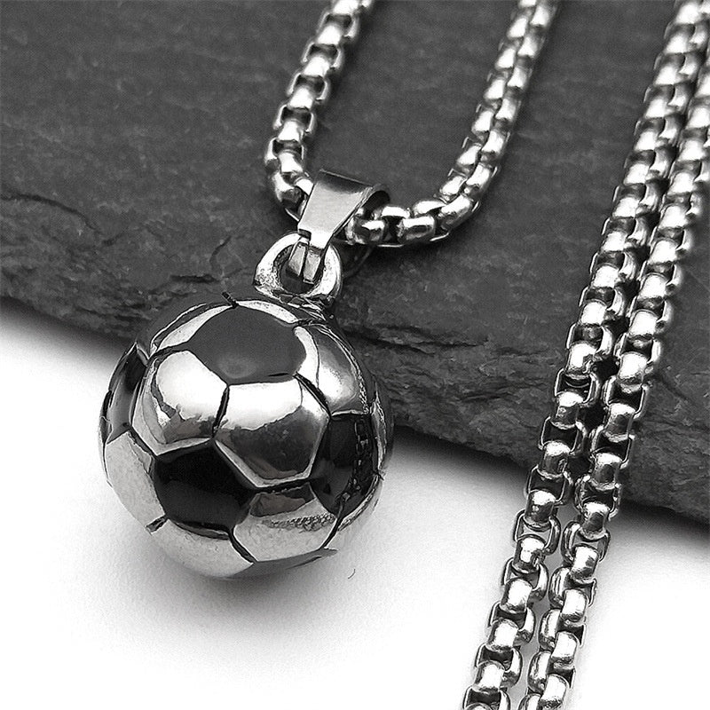 Soccer Ball Pendant Necklace