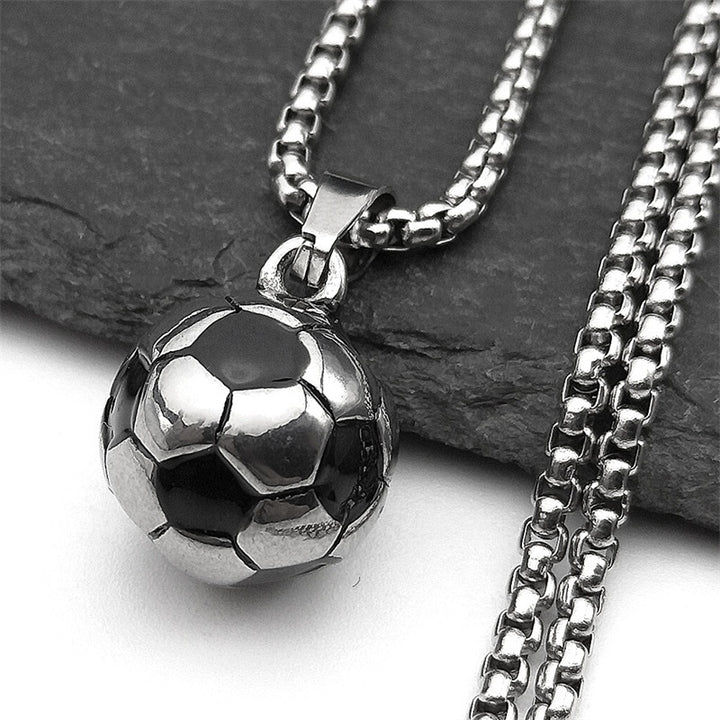 Soccer Ball Pendant Necklace