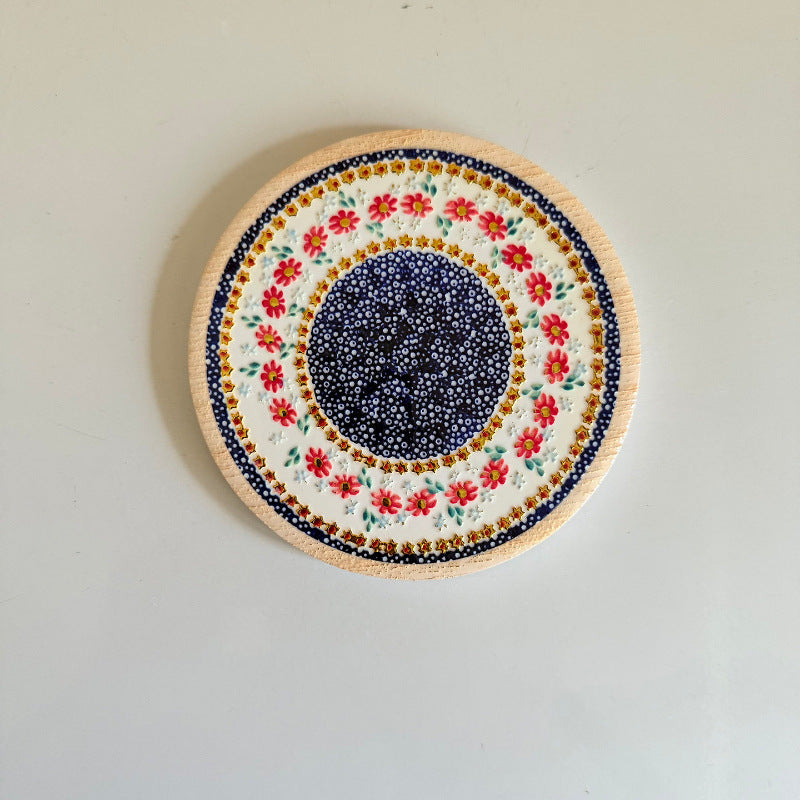 Ceramic Cork Coaster – Handcrafted Pattern Series