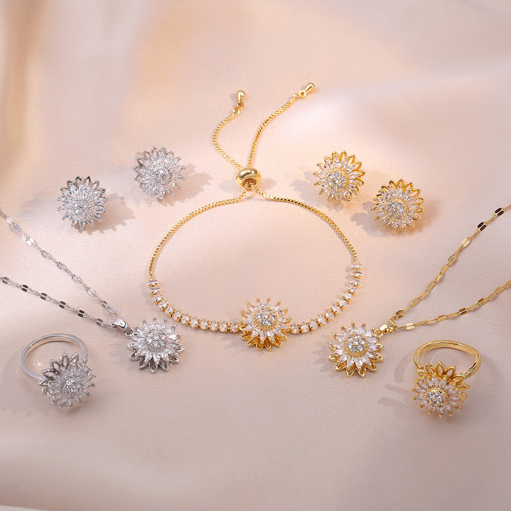 Sunflower Sparkle Jewelry Set