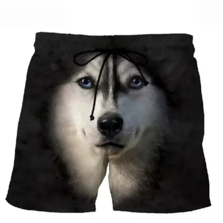 Funny Dog Graphic Shorts Casual Streetwear