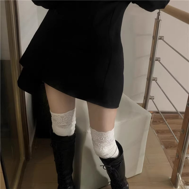 Lace Over The Knee Sexy Thigh High Women&