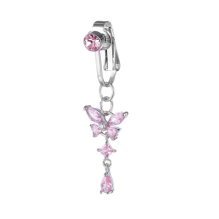 Butterfly Clip On Belly Ring