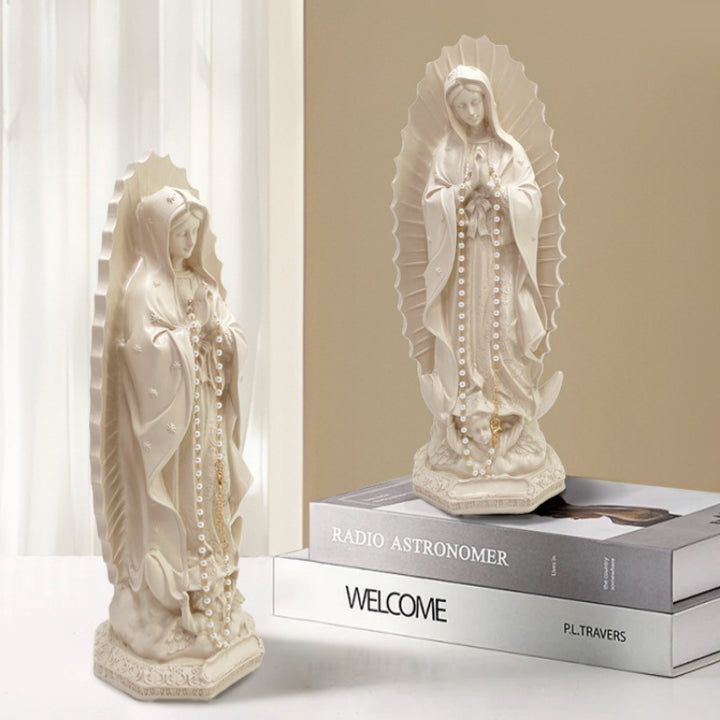 Virgin Mary Statue Resin Decor Home Display