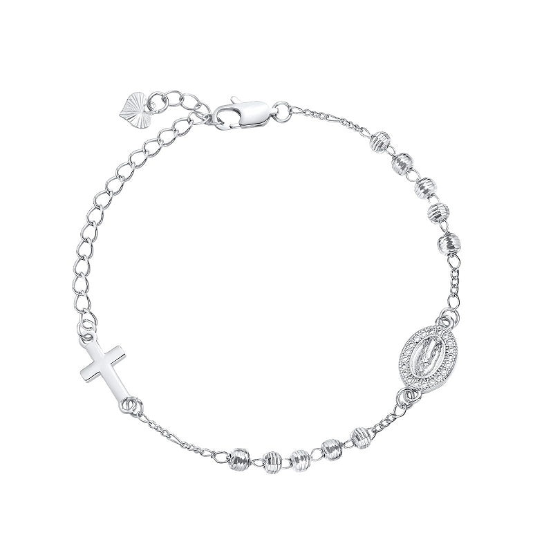 Our Lady of Guadalupe Rosary Cross Bracelet