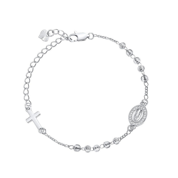 Our Lady of Guadalupe Rosary Cross Bracelet