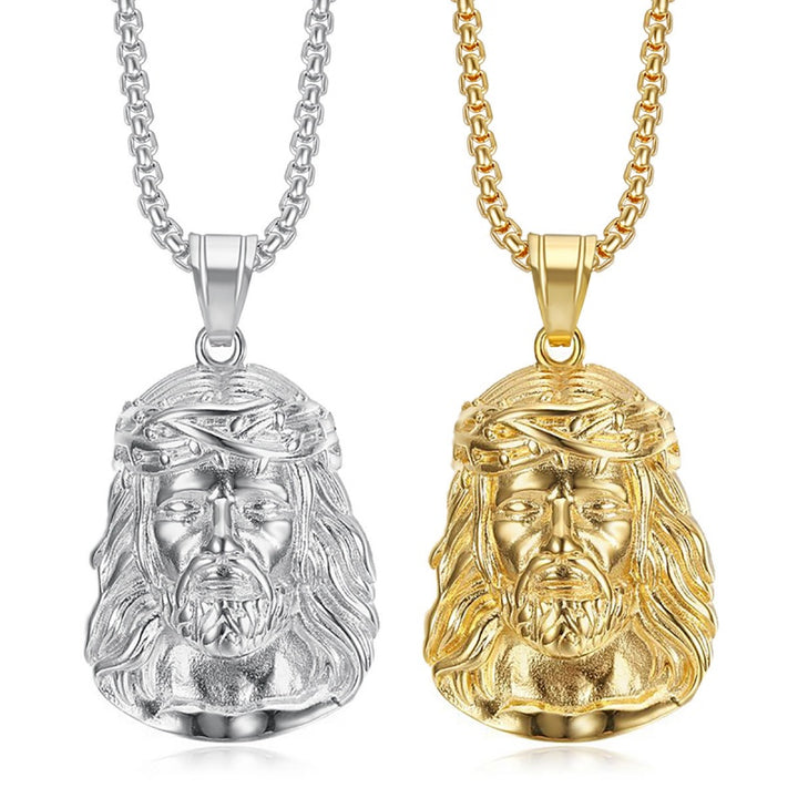 Jesus Pendant Necklace for Men