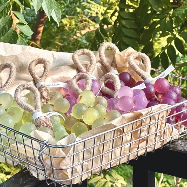 Crystal Grape Soap String – Handmade Moisturizing Grape-Shaped Soap for Bathroom Décor &amp; Daily Cleansing