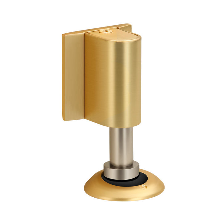 Drill-free zinc alloy windproof double magnetic door stopper