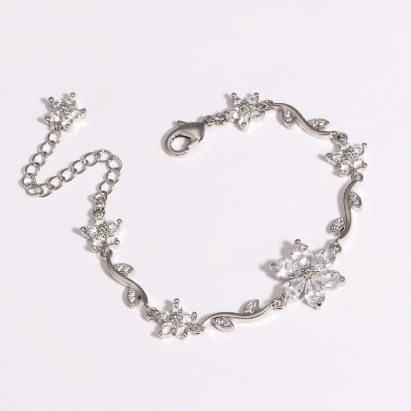 Floral Crystal Bracelet