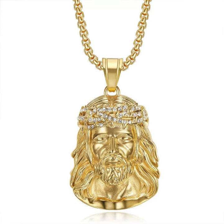 Jesus Pendant Necklace for Men