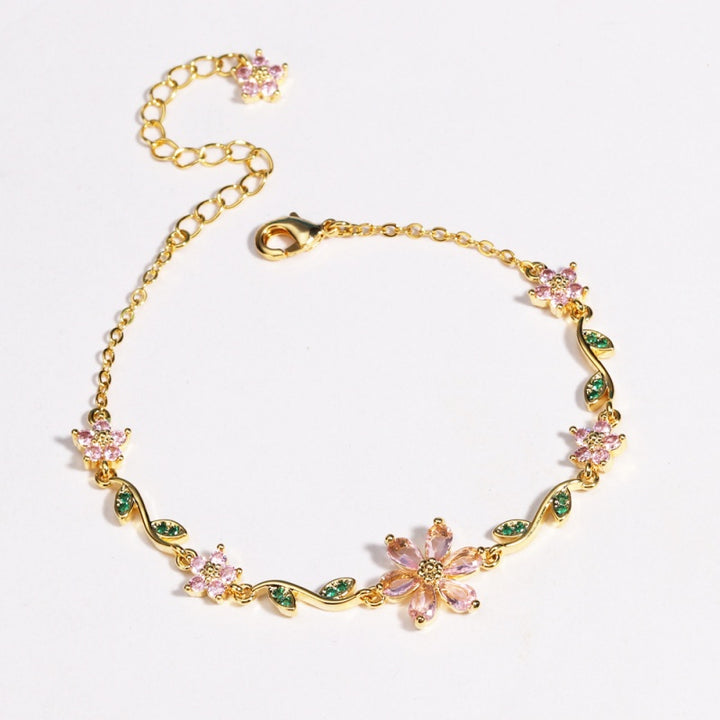 Floral Crystal Bracelet