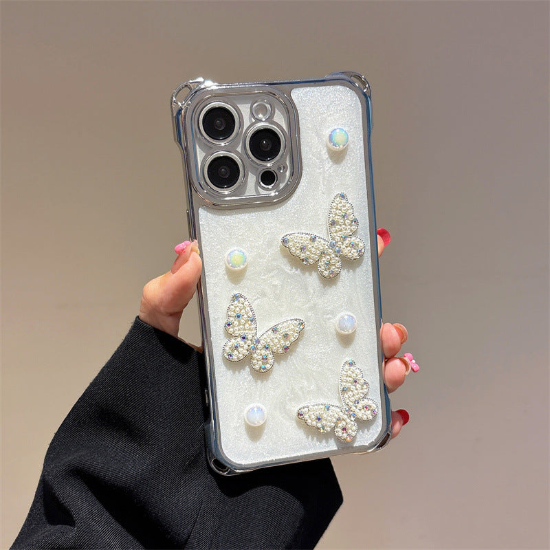 Pearl Butterfly Phone Purse
