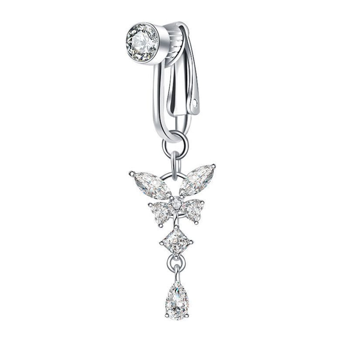 Fake Belly Button Ring Clip On for Daily Wear