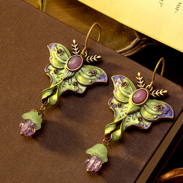Forest Fairy Butterfly Zircon Earrings