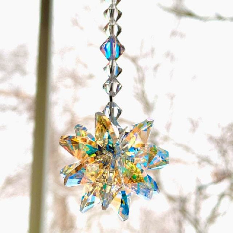 Iridescent Snowflake Suncatcher