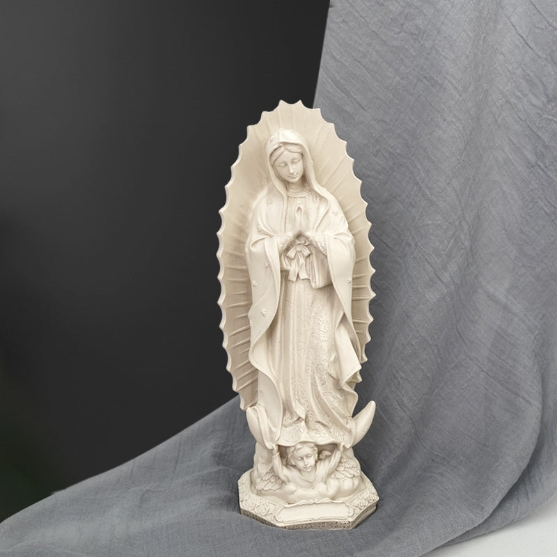Virgin Mary Statue Resin Decor Home Display