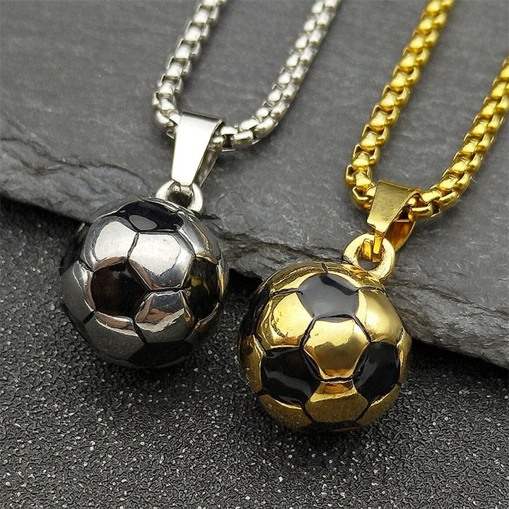 Soccer Ball Pendant Necklace
