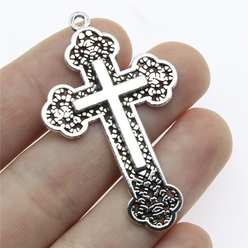 5-Pack Cross Charms Set DIY Jewelry