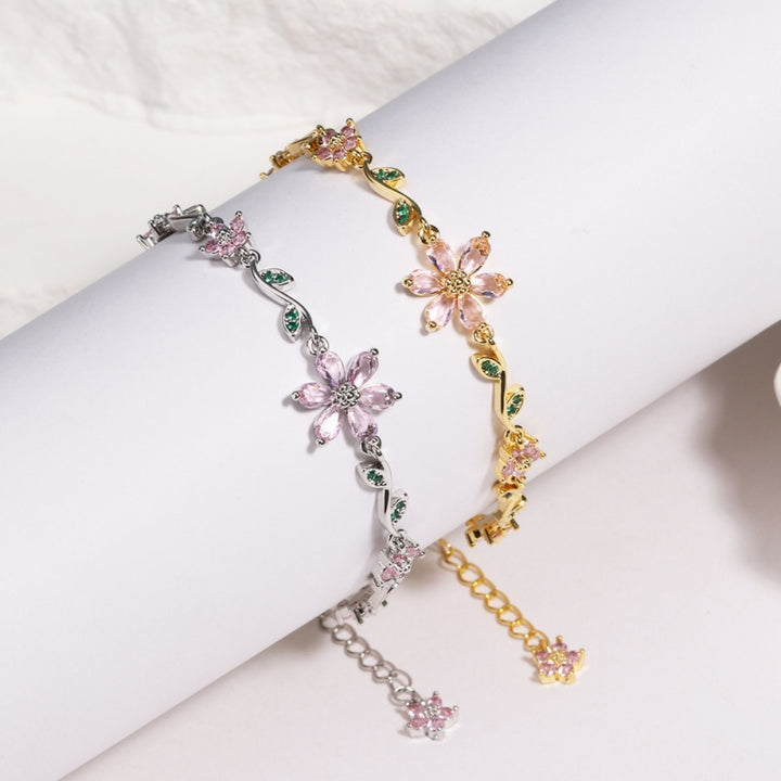 Floral Crystal Bracelet