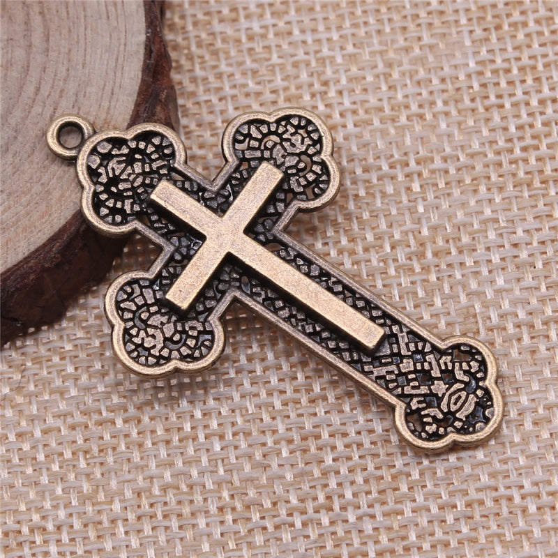 5-Pack Cross Charms Set DIY Jewelry