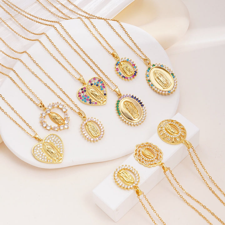 Virgin Mary Pendant Necklace Collection