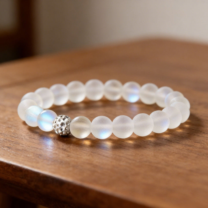 Angel Halo Quartz Beaded Bracelet