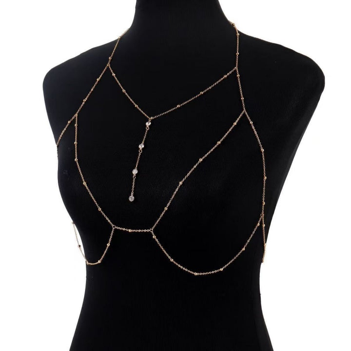 Layered Crystal Body Chain Party Beach Accessory