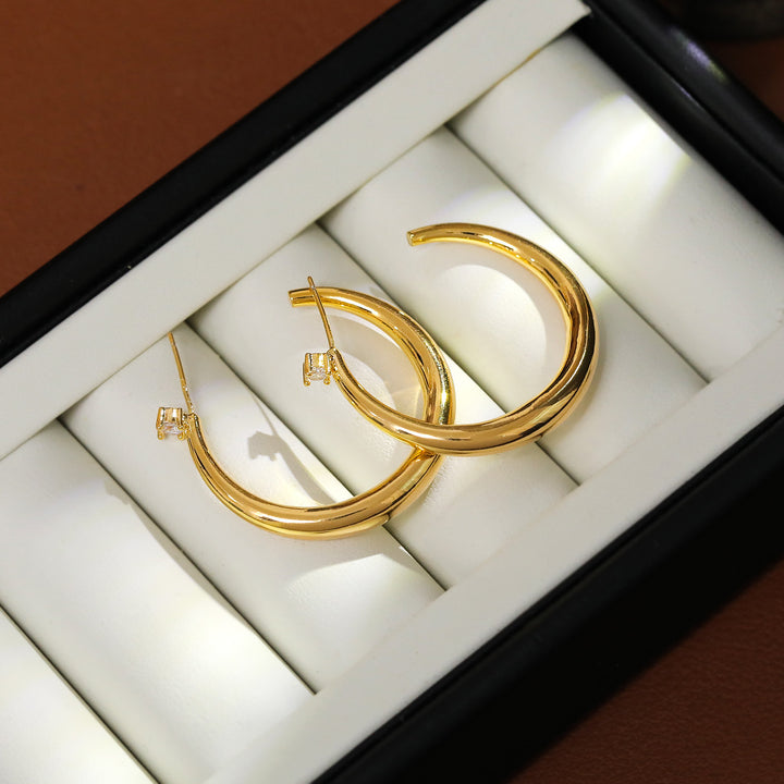 Chunky Hoop Earrings Everyday Luxury