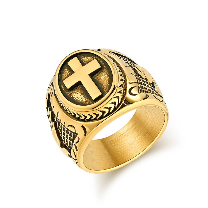 Cross Prayer Hand Ring