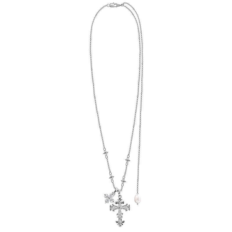 Sparkling Crystal Cross Necklace