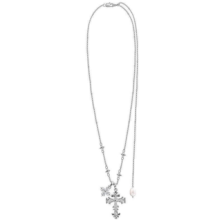 Sparkling Crystal Cross Necklace