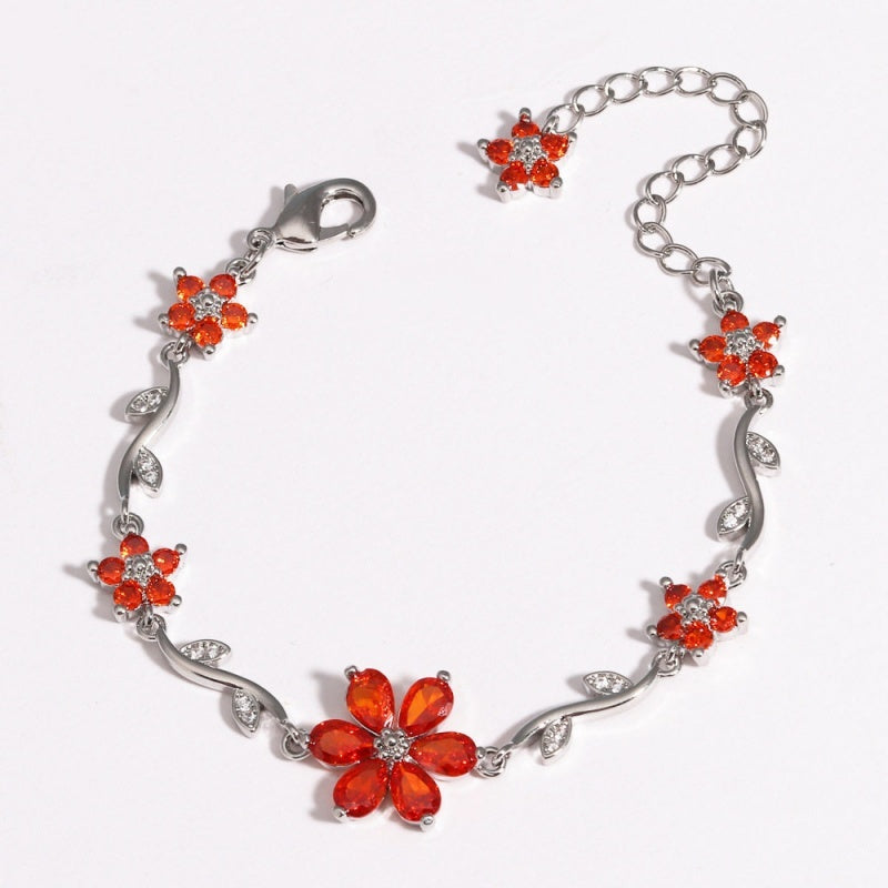 Floral Crystal Bracelet