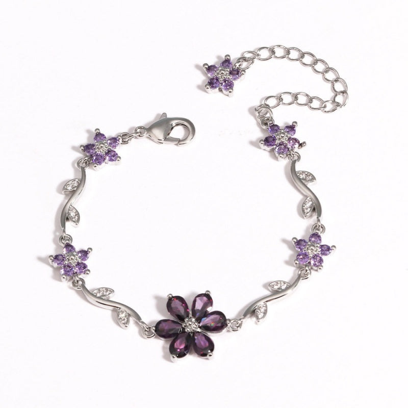 Floral Crystal Bracelet